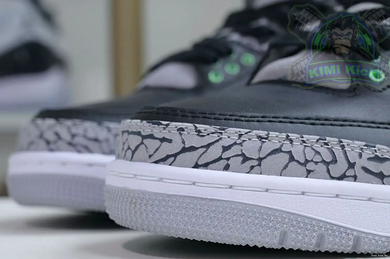 Glow Jordan 3 Green Kimikick Air 0820